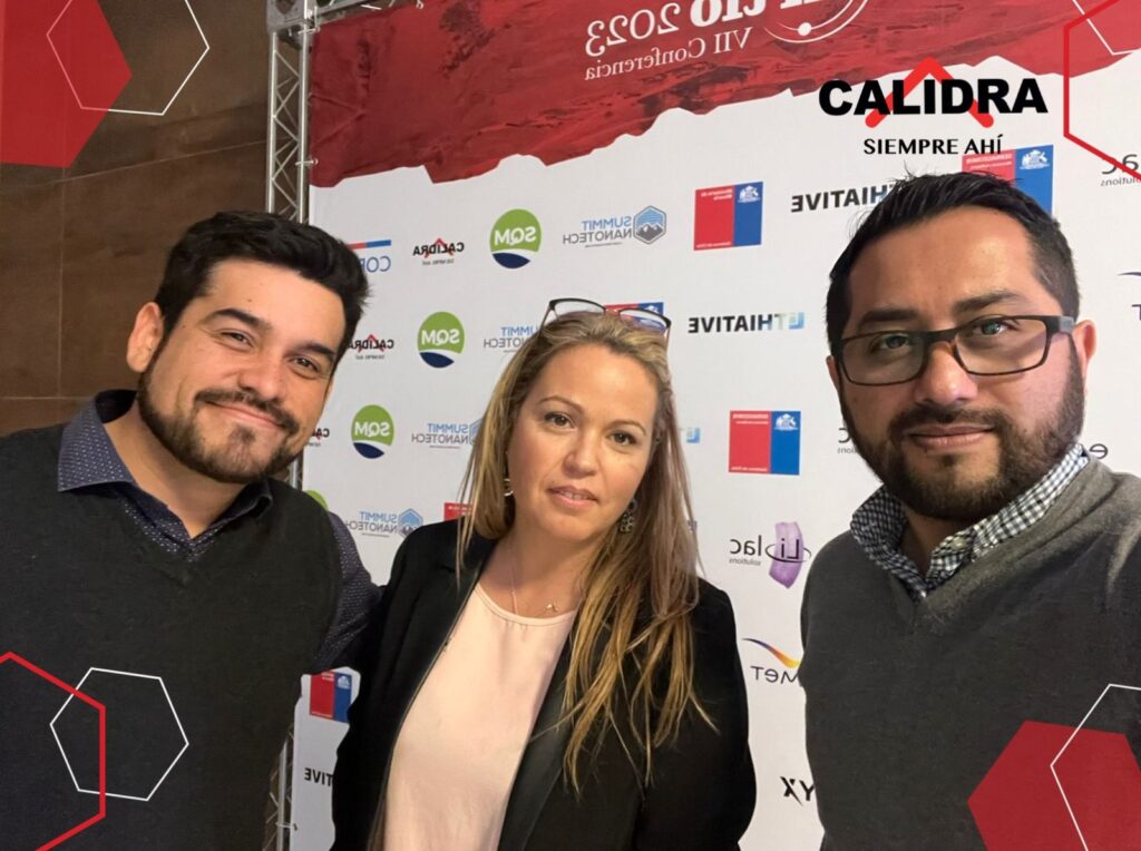 Equipo Calidra en la edición 2023 del Foro del Litio en Santiago de Chile.